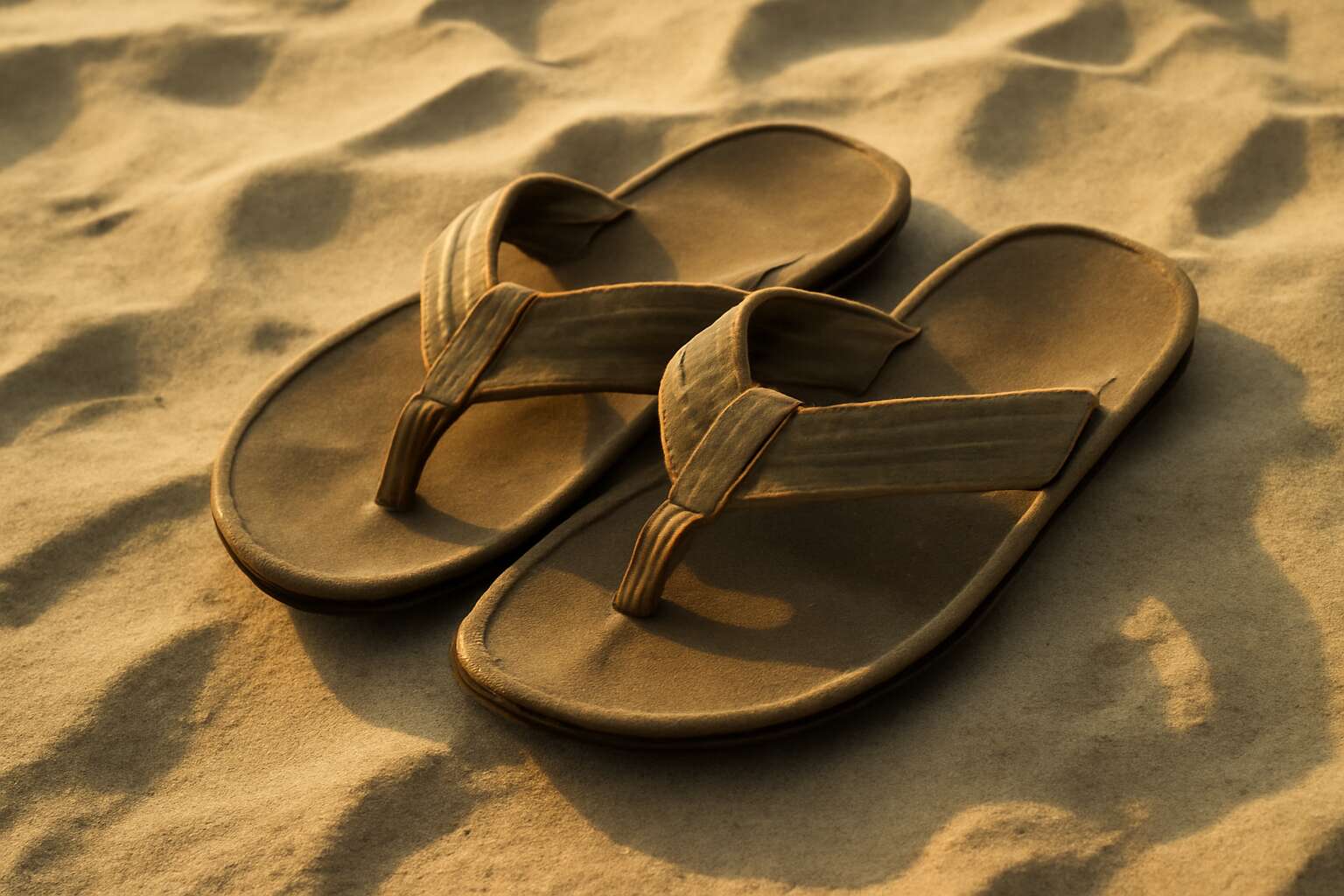 flip flops old khaki