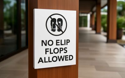 Strict Dress Code Alert: No Flip Flops Allowed at This Exclusive Venue!