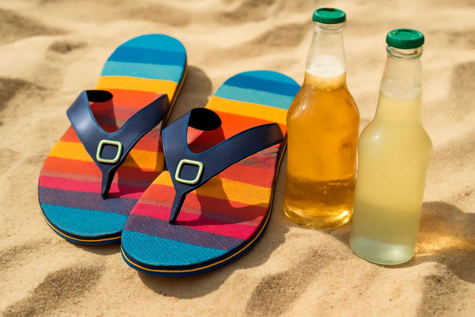 flip flops with bottle opener