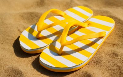 Step into style and comfort with trendy white yellow box flip flops perfect for summer days