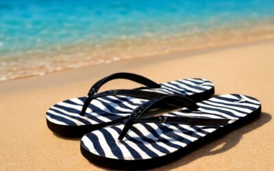 flip flops zebra: Wild Stripes Meet Beachside Comfort