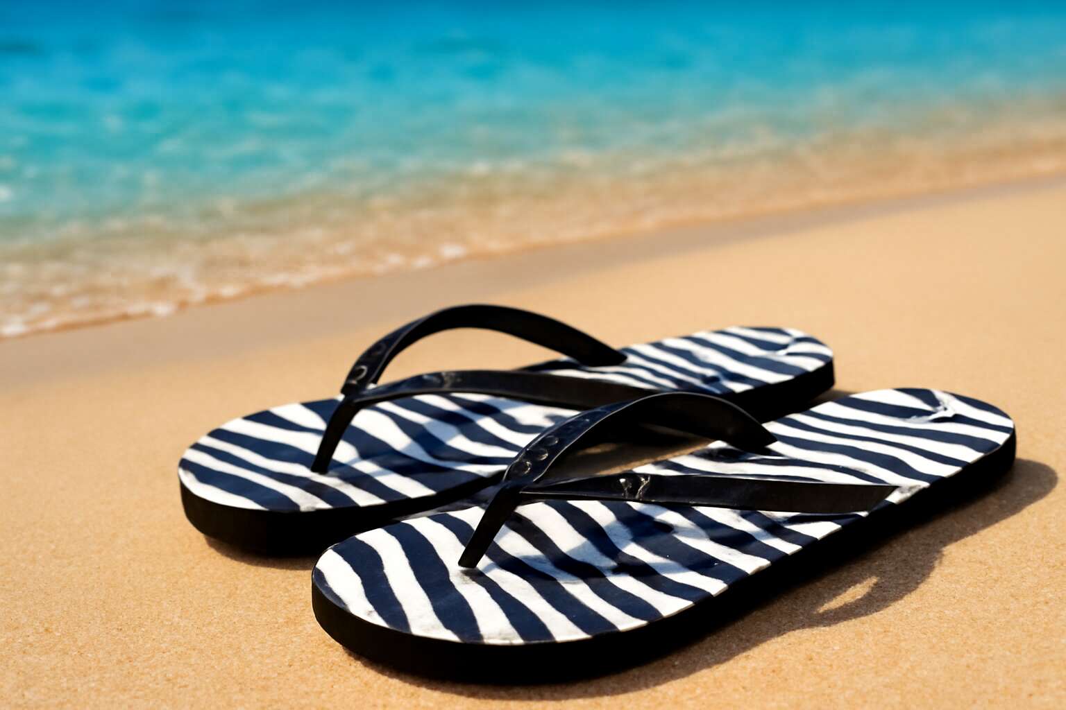 flip flops zebra