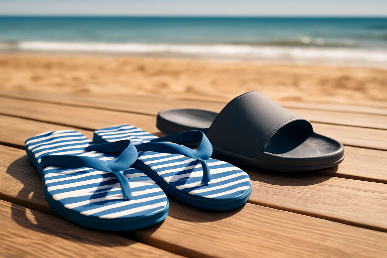 flip flops vs slides