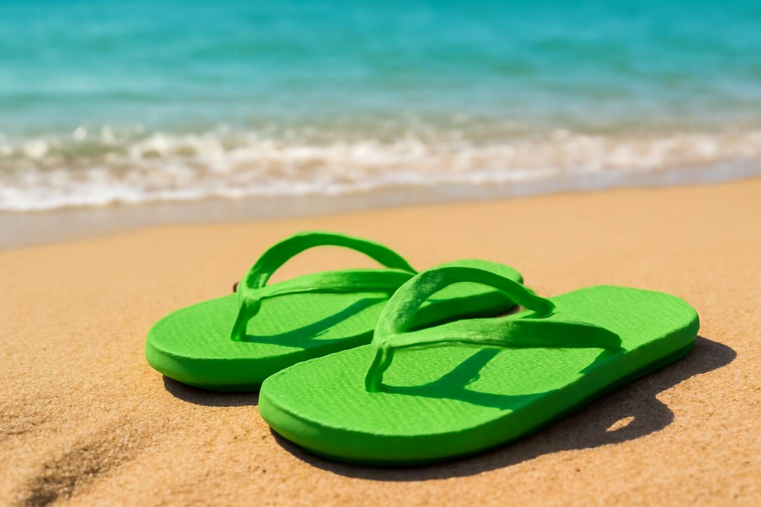 flip flops green