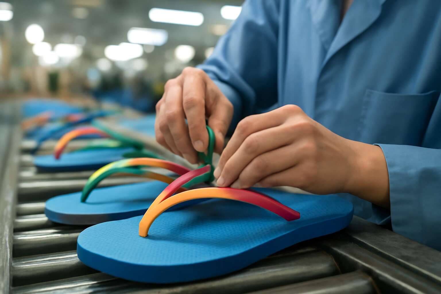 how flip flops are made