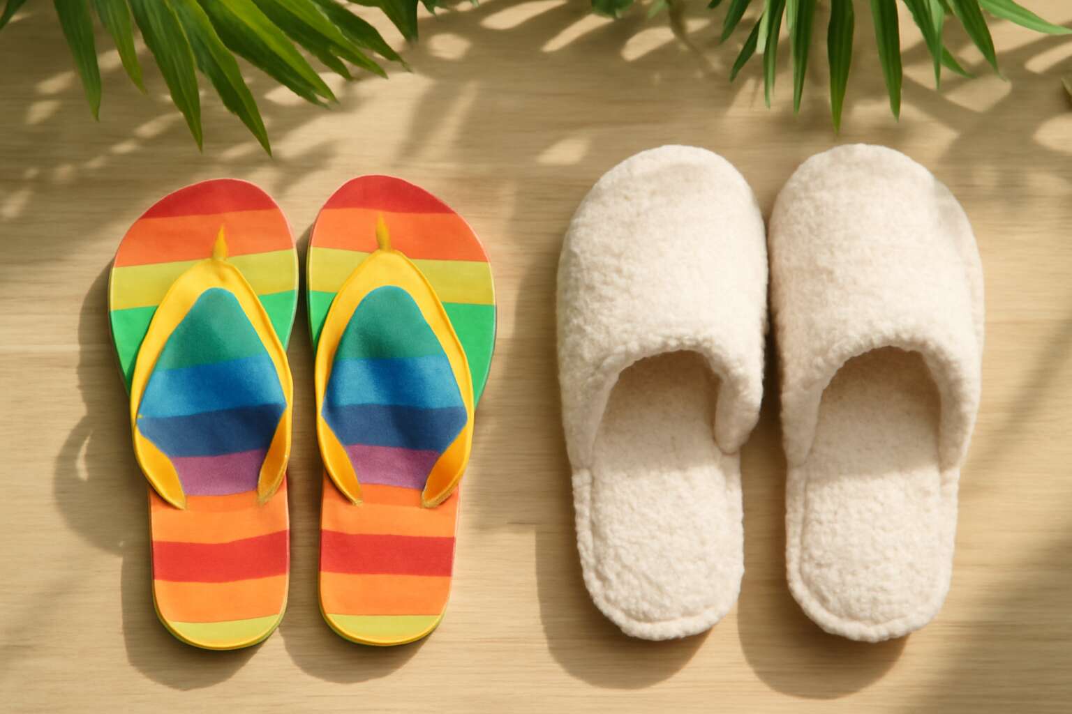 flip flops vs slippers