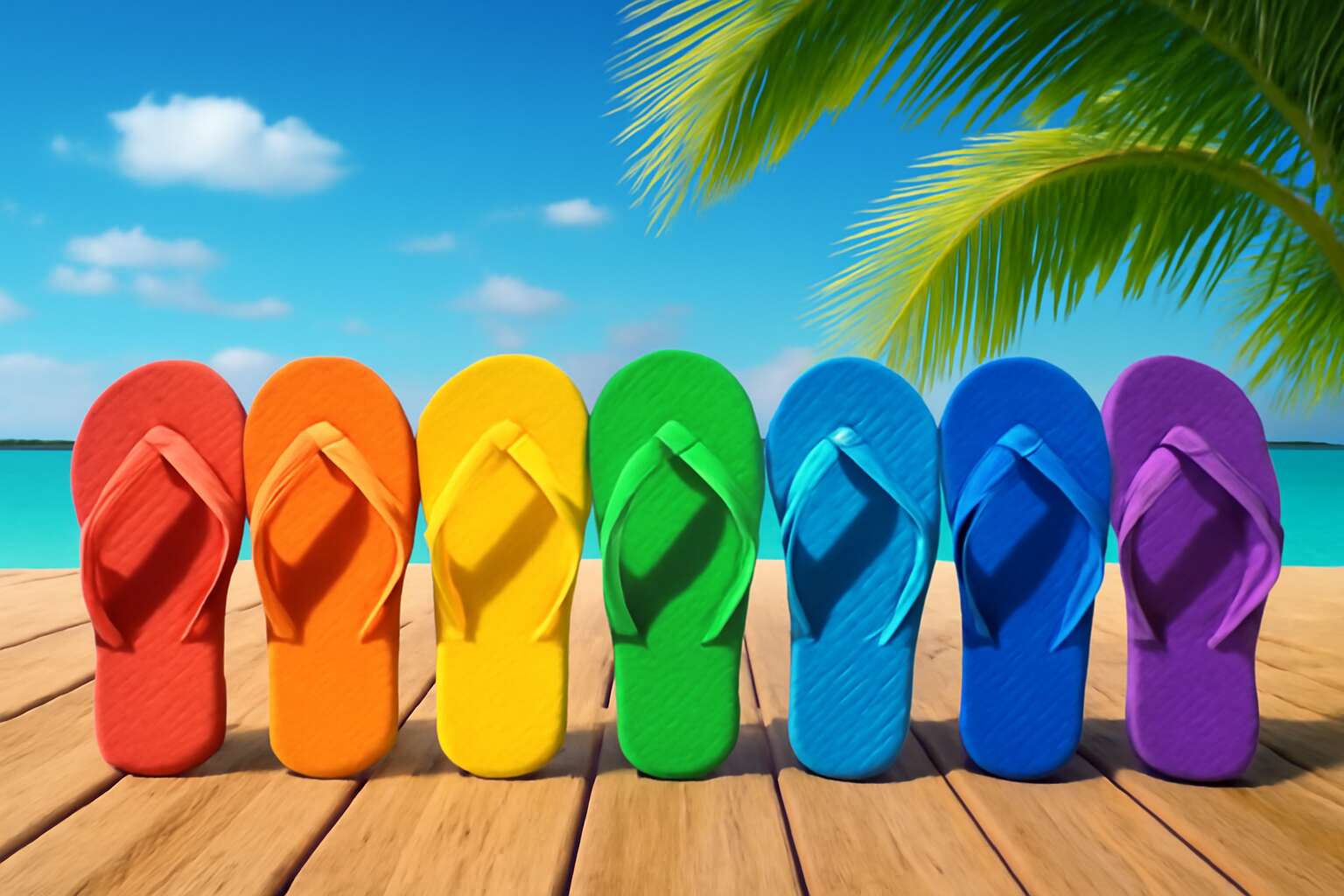 rainbow flip flops near me