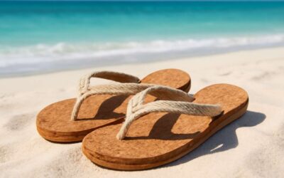 Eco-chic summer: flip flops without plastic redefine footwear with sustainable style.