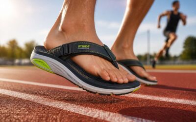 Run First Flip Flops: Cushioned Sandals for Easy Recovery Miles.