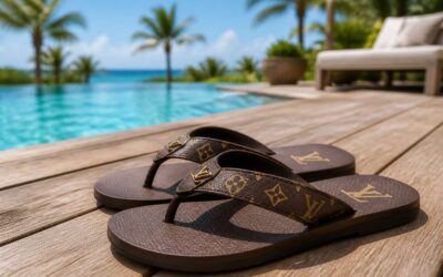 louis vuitton flip flops offer luxury comfort for every summer outfit.