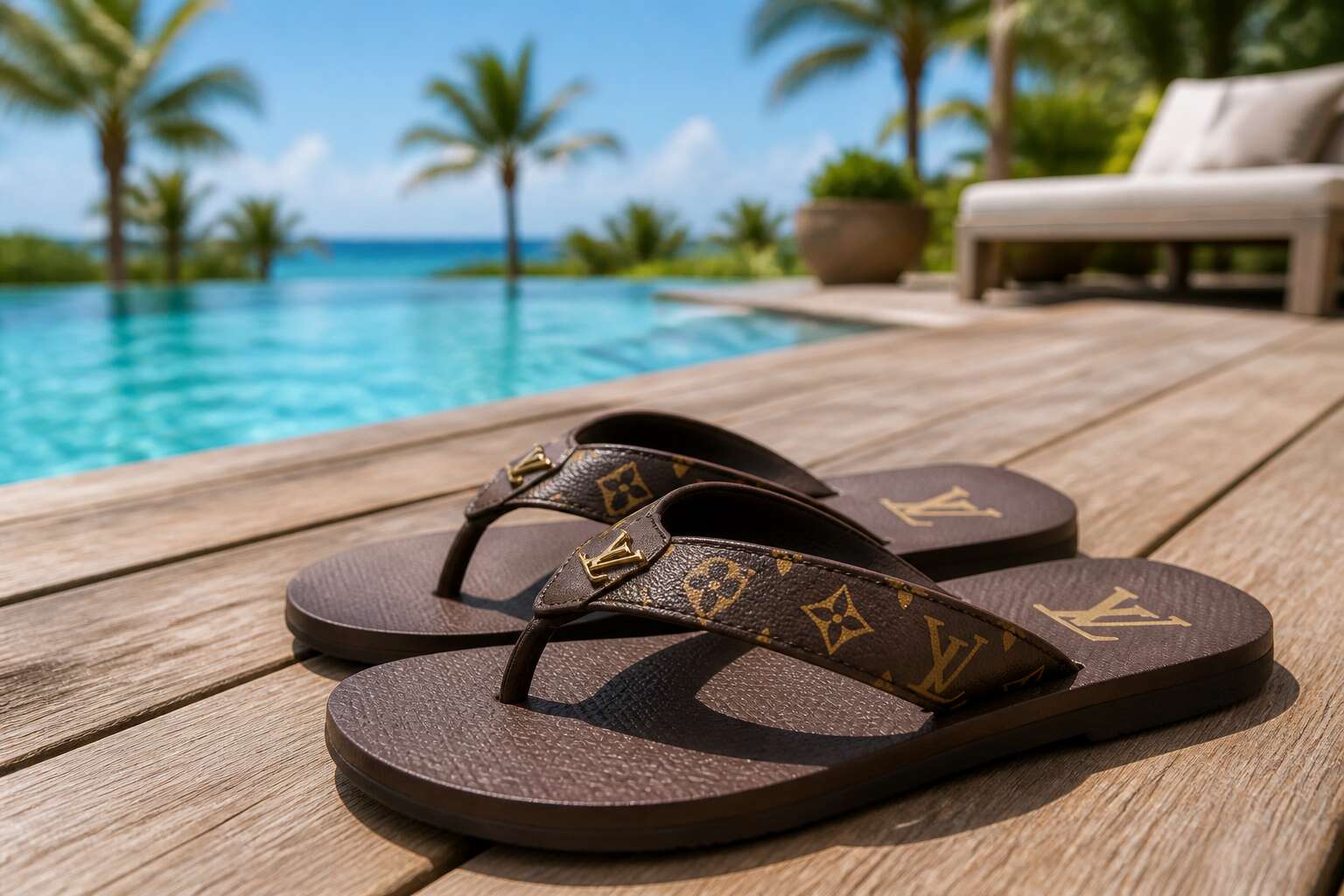 louis vuitton flip flops