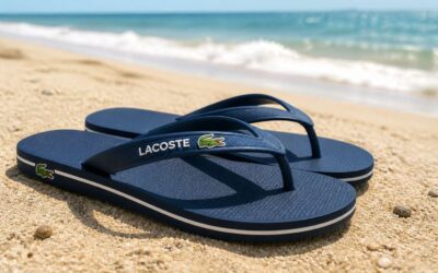 lacoste flip flops mens combine comfort and style for warm summer days.