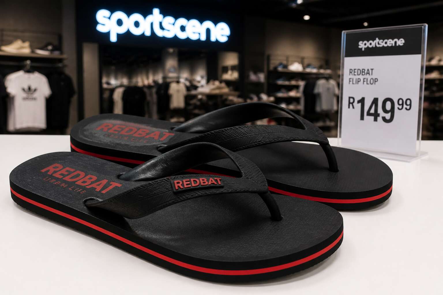 redbat flip flops price at sportscene