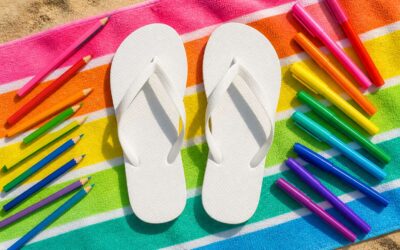Print flip flops to color for kids